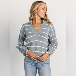 Baltic Born blue stripped sweater | size Large